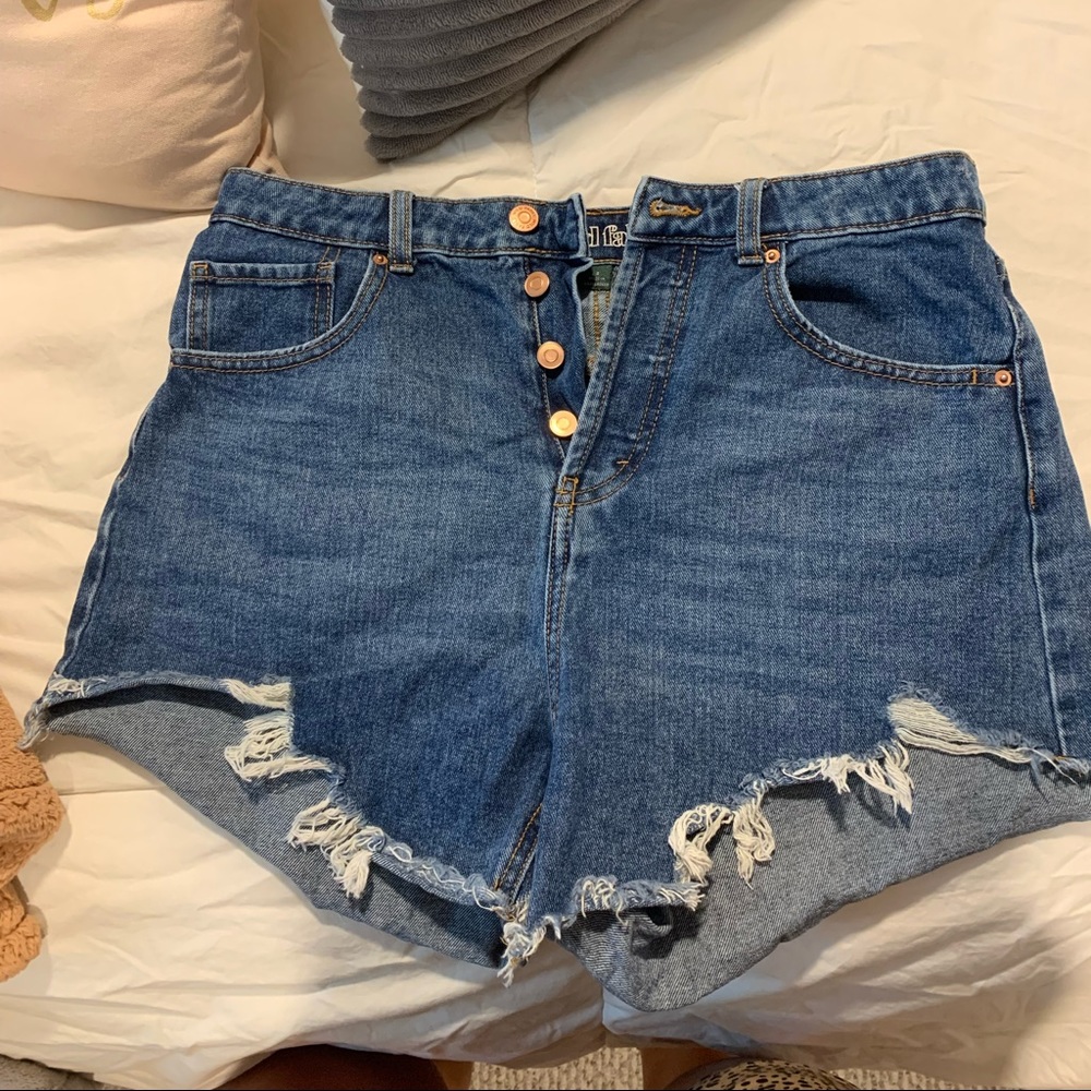 Target wild fable jean shorts high rise